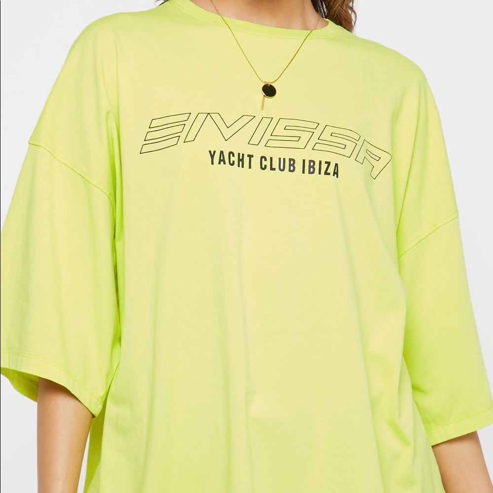Missguided oversized neon tee - Picture 3 of 3